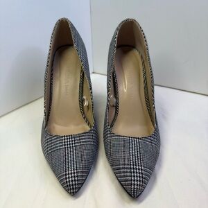 Wild Diva Black and White Checkered Heels